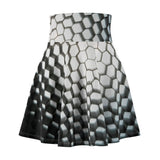 Black & White Comb Skater Skirt