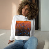 Blue Corn Flower Crop Hoodie
