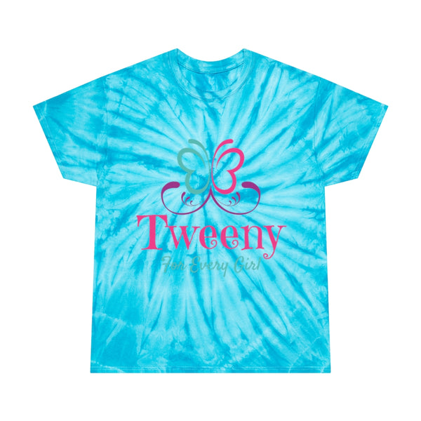 Turquoise Logo Tie-Dye Tee, Cyclone