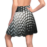 Black & White Comb Skater Skirt