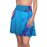 Pink & Blue Jellyfish Skater Skirt