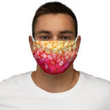 Yellow/Pink Candy Snug-Fit Polyester Face Mask