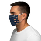 Navy Lollipop Snug-Fit Polyester Face Mask