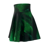 Royal Leaf Skater Skirt