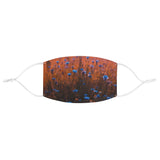 Blue Corn Flower Fabric Face Mask