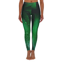 Royal Leaf Spandex Leggings