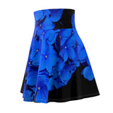 Blue floral Skater Skirt