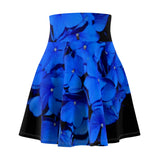 Blue floral Skater Skirt
