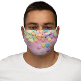 Candy Heart Snug-Fit Polyester Face Mask