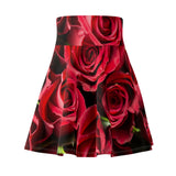 Red Rose Skater Skirt