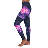 Purple Jellyfish Spandex Leggings
