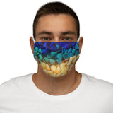 Green/Yellow Candy Snug-Fit Polyester Face Mask