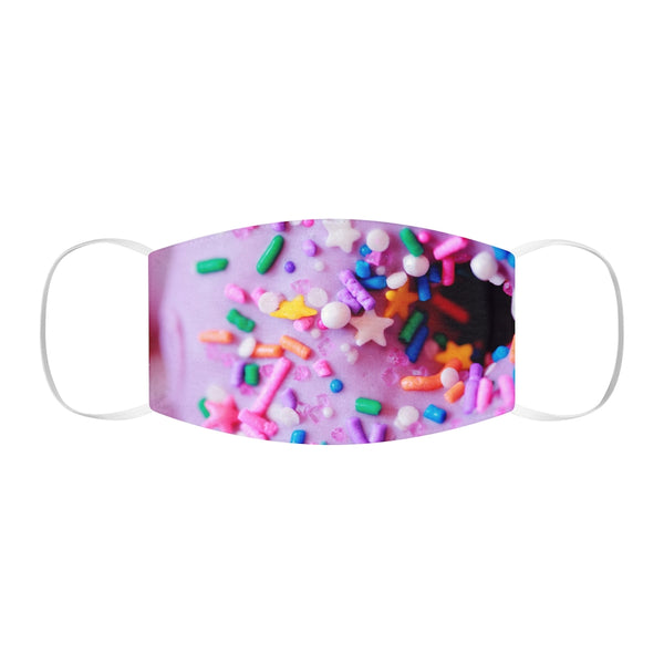 Pink Doughnut Snug-Fit Polyester Face Mask