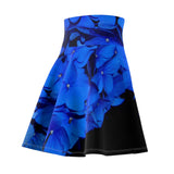 Blue floral Skater Skirt