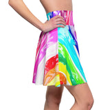 Spilled Paint Skater Skirt