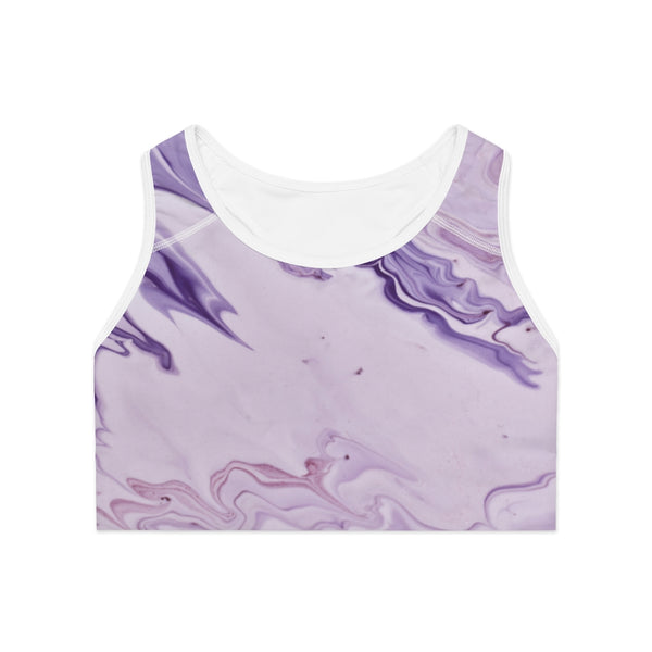 Purple Oil Sports Bra