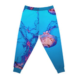 Pink & Blue Jellyfish Athletic Joggers (AOP)