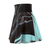 Black Oil Skater Skirt