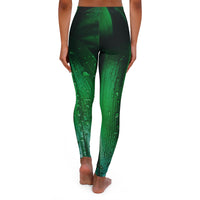 Royal Leaf Spandex Leggings