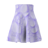 Lavender Water Mark Skater Skirt