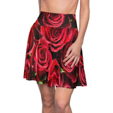 Red Rose Skater Skirt