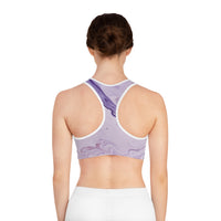 Purple Oil Sports Bra