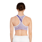 Purple Oil Sports Bra