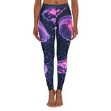 Purple Jellyfish Spandex Leggings