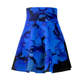 Blue floral Skater Skirt