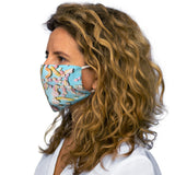 Teal Candy Snug-Fit Polyester Face Mask