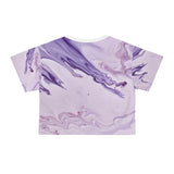 Purple Oil Crop Tee