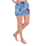 Blue Hibiscus Athletic Short Shorts
