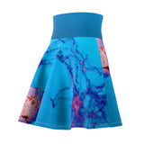 Pink & Blue Jellyfish Skater Skirt