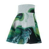 Emerald Oil Skater Skirt
