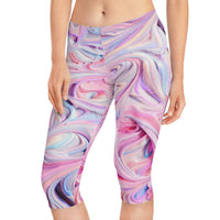 Swirl Frosting Capri Leggings