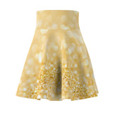 Gold Glitter Skater Skirt