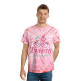 Turquoise Logo Tie-Dye Tee, Cyclone