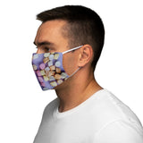 Marshmallow Snug-Fit Polyester Face Mask