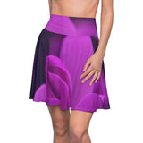 Purple Peddles Skater Skirt