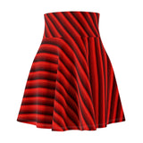 Red Stripe Skater Skirt