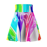 Spilled Paint Skater Skirt