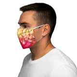 Yellow/Pink Candy Snug-Fit Polyester Face Mask