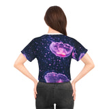Purple Jellyfish Crop Tee