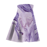 Purple Oil Skater Skirt