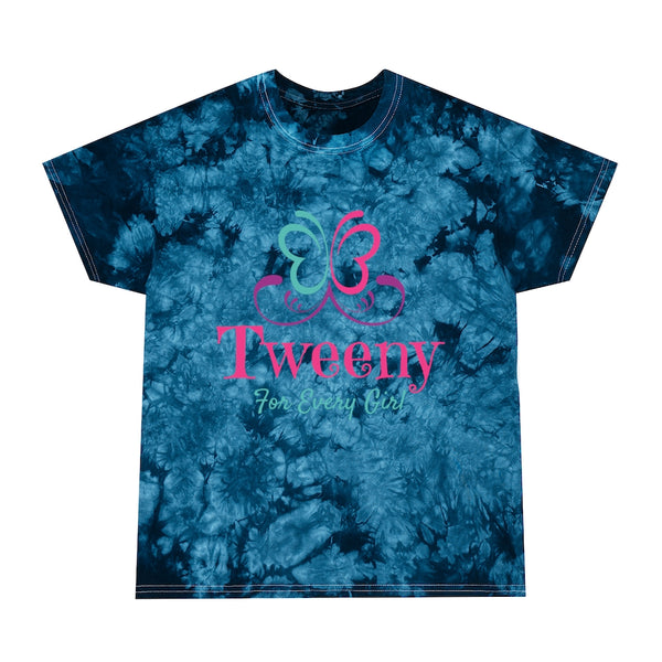 Navy Logo Tie-Dye Tee, Crystal