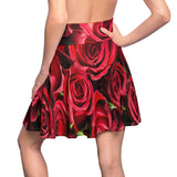Red Rose Skater Skirt