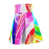 Spilled Paint Skater Skirt