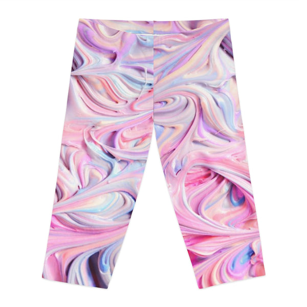 Swirl Frosting Capri Leggings