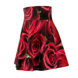 Red Rose Skater Skirt
