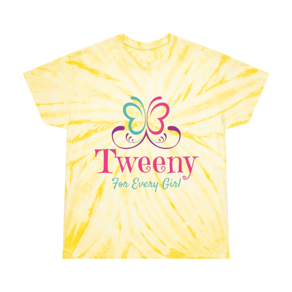 Pale Yellow Logo Tie-Dye Tee, Cyclone